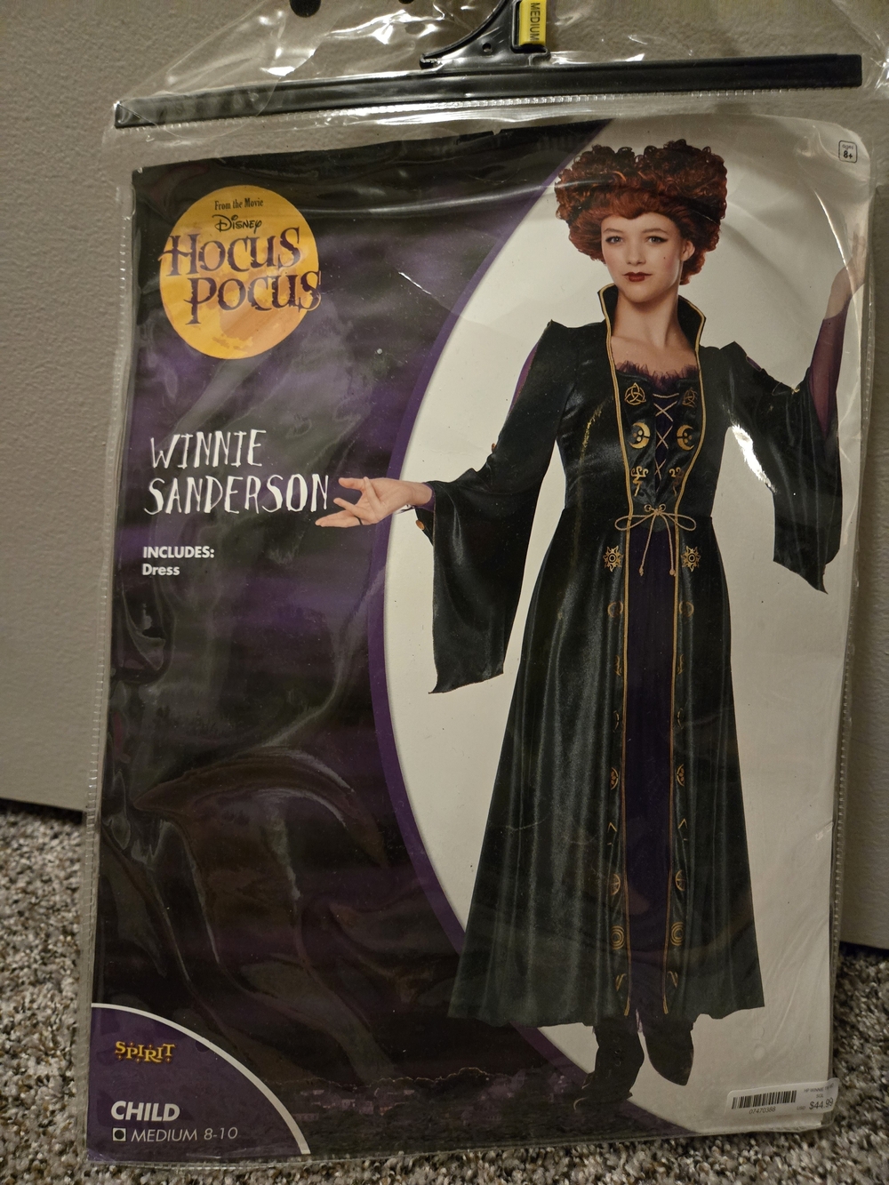 Disney Hocus Pocus Winnie Sanderson Child Costume Black and Purple